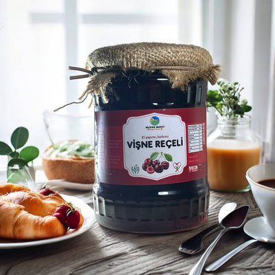 Ev Yapımı Vişne Reçeli - 780 Gr - Silifke Sepeti