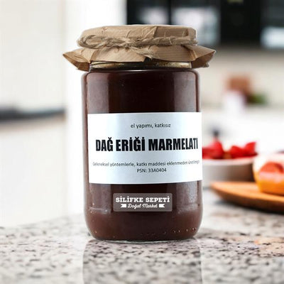 El Yapımı Katkısız Dağ Eriği Marmelatı - 780 Gr - Silifke Sepeti