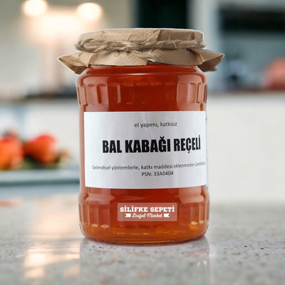 El Yapımı Bal Kabağı Reçeli, Katkısız, Geleneksel- 780 Gr - Silifke Sepeti