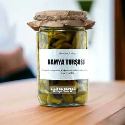 Ev Yapımı Bamya Turşusu - 780 Gr - Silifke Sepeti