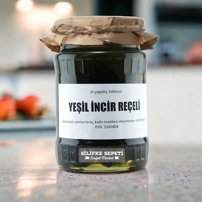 Ev Yapımı Yeşil İncir Reçeli - 780 Gr - Silifke Sepeti