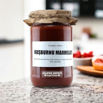 El Yapımı Katkısız Kuşburnu Marmelatı - 780 Gr - Silifke Sepeti