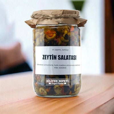 El yapımı Zeytin Salatası - 780 Gr - Silifke Sepeti